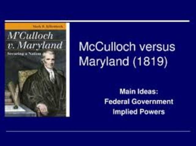McCulloch vs. Maryland