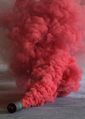 Smoke Bomb in Simferopol