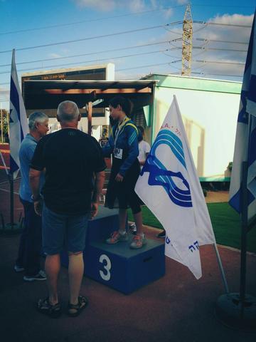 Third place in jumping heights and throwing a Hocky ball