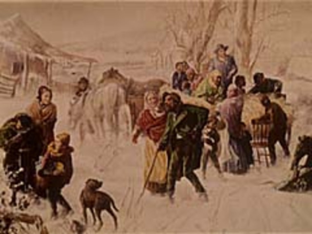 The Underground Railroad is Formed as an Escape Route for Slaves