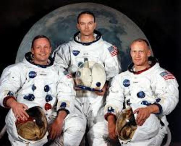 Arrribada de tres astronautes americans a la Lluna