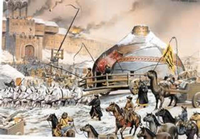 Mongols invaded the Northern Jin empire.