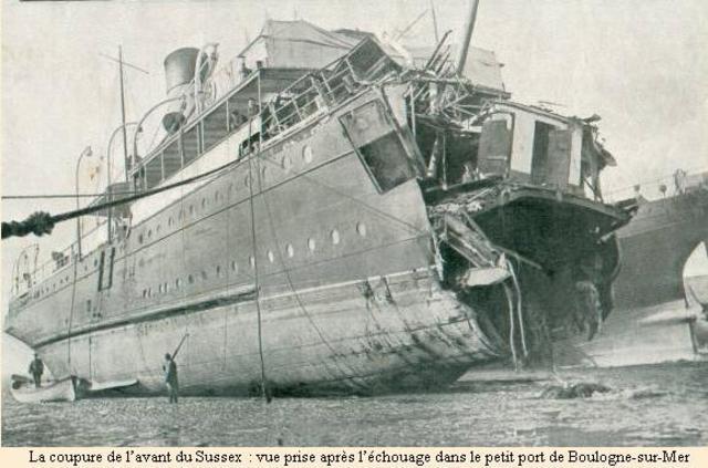 7. A U-boat Sinks the French Passenger Ship Sussex
