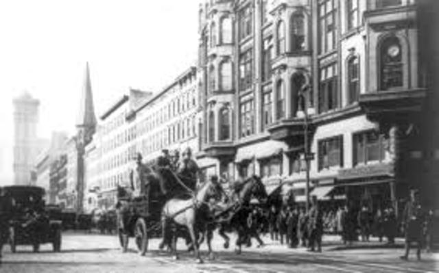 Fire in the Triangle Shirtwaist Company factory in New York kills 146 spurring action on workplace safety