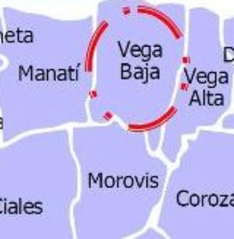 Pueblos a traves de su punto cardinal