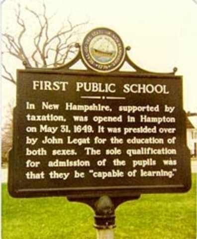 First public school in NH