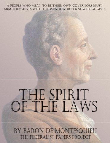 Montesquieu publishes "on the spirit of laws"