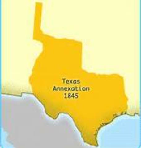 US Annexes Texas