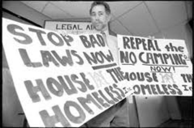 Harsh laws placed on homeless