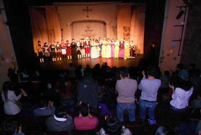 Funcion de LA BODA DE LAS VARGAS en la sala centro del Teatro Libre en Bogotá