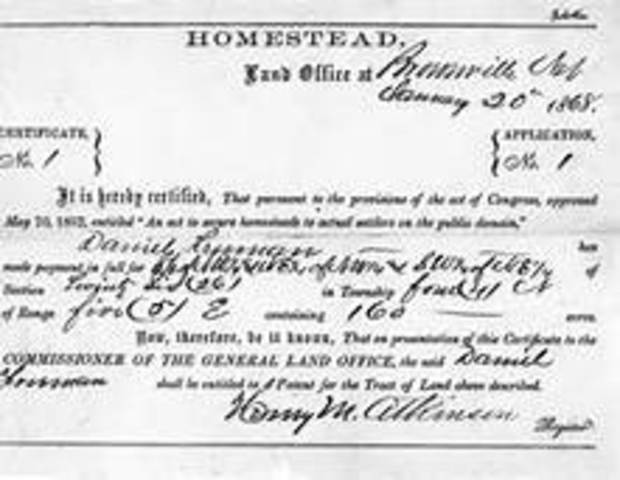 Timber Culture Act Signed Into Law (Push/Pull)