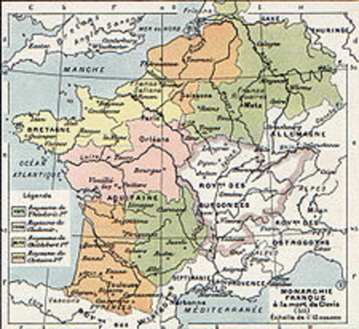 Clovis unites Franks under christain rule