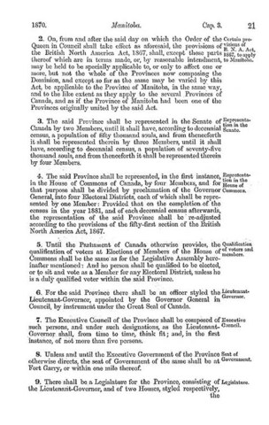 Manitoba Act is passed