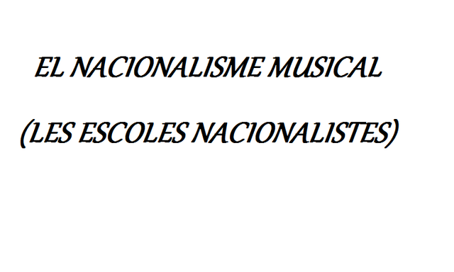 Inici del nacionalisme musical