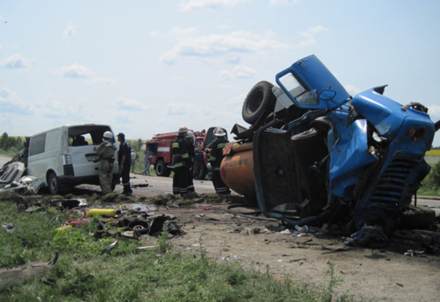 Авария с участием бензовоза