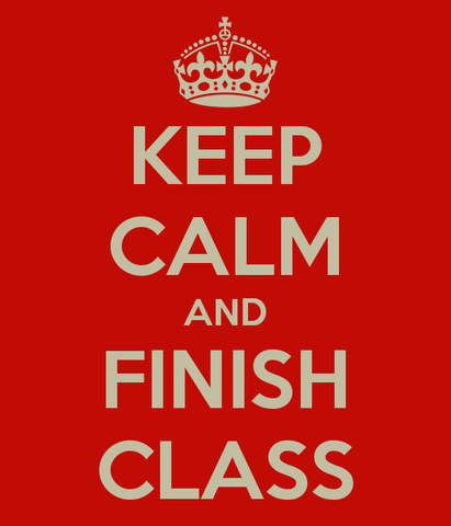 Finish of English classes