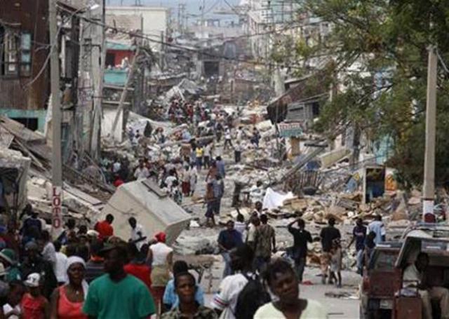 Destruição no Haiti
