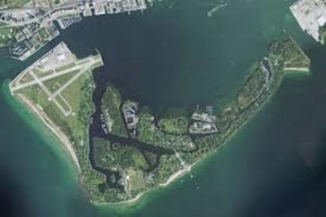 The Toronto Islands are created