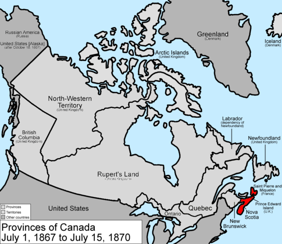NOVA SCOTIA JOINS CONFEDERATION