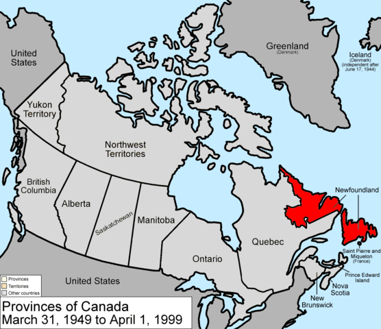 NEWFOUNDLAND JOINS CONFEDERATION