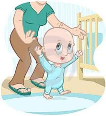 Léo começou a andar