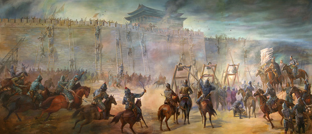 Genghis Khan's army forces Xi Xia to surrender