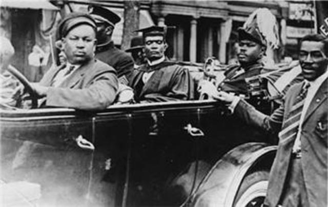 Marcus Garvey Arrives in Harlem