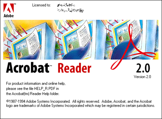 Procesador de textos: Adobe Acrobat 2.0