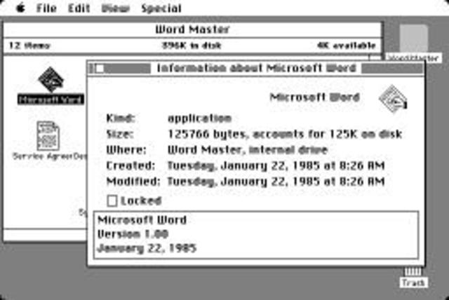 &nbsp;Word 1 para Macintosh