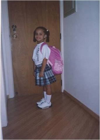 Primeiro dia de aula da Iulia