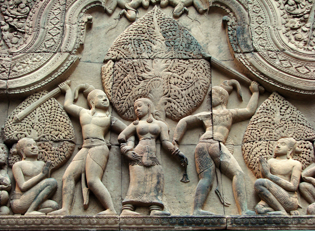 1300s Buddhism grows in importance and again becomes the main religion of the Khmer Kings.