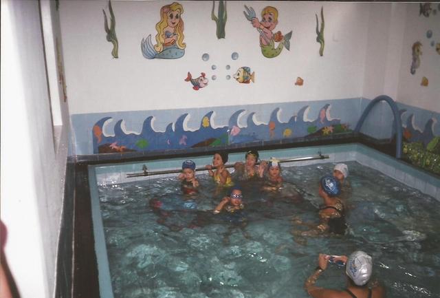Aula de natação da Iulia