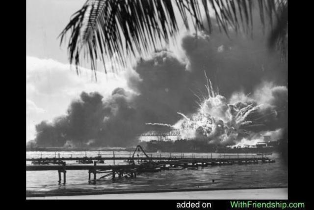Japan bombs Pearl Harbor.