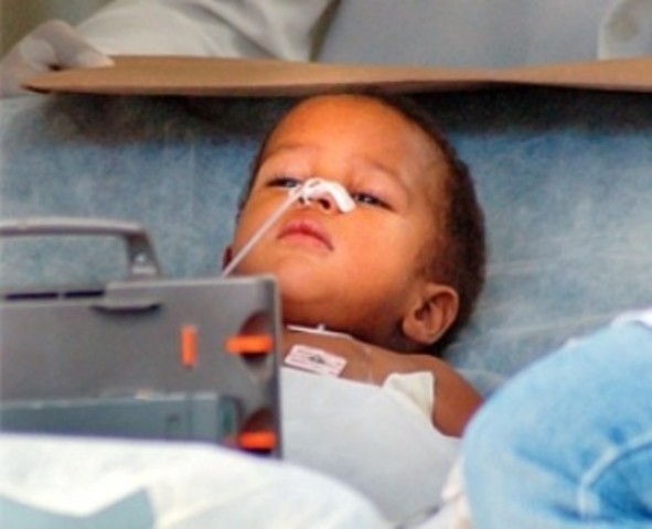 Menino de 2 anos em estado grave