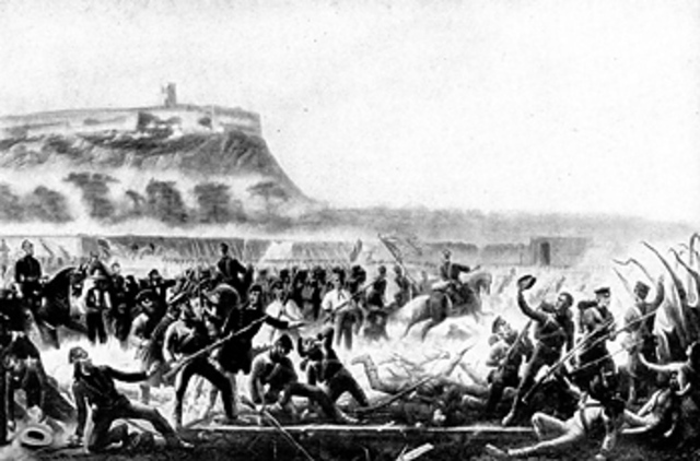 España, Reino Unido y Francia formaron una alianza tripartita en octubre de 1861