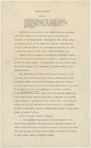 Executive Order 8802