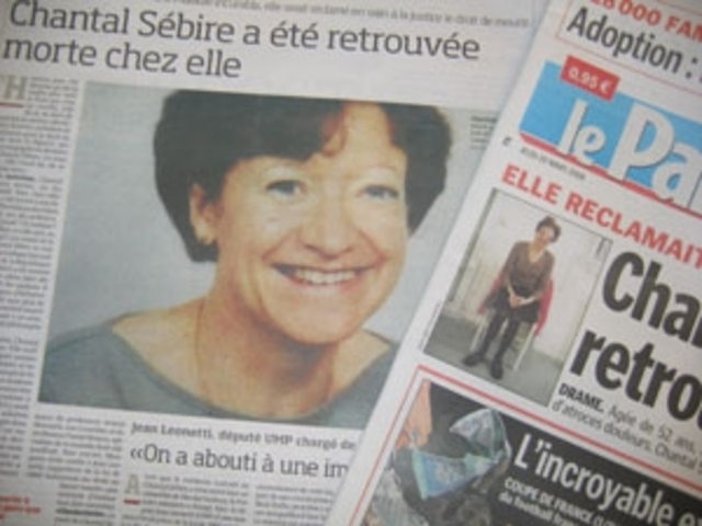 Décès de Chantal Sébire