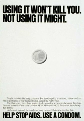 First AIDS Awareness Ad Campaign