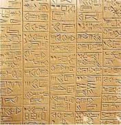 cuneiform writing
