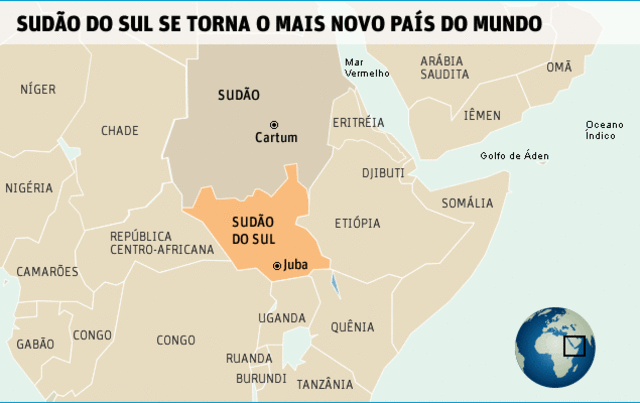 Independência do Sudão do Sul.