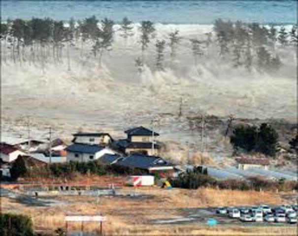 Tsunami no Japão.