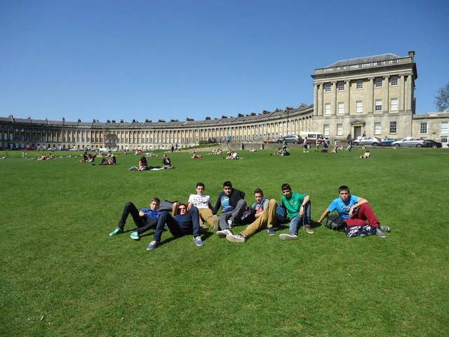 I travel to Bath with my class