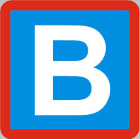 the letter B
