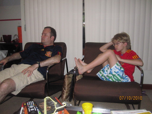 Vendo a final da copa com o meu pai- Joaquim