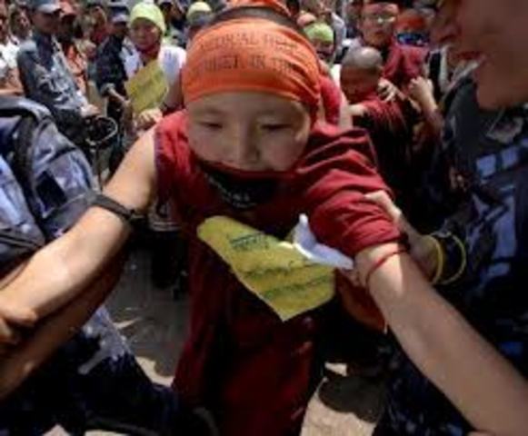 manifestações contra repressão chinesa