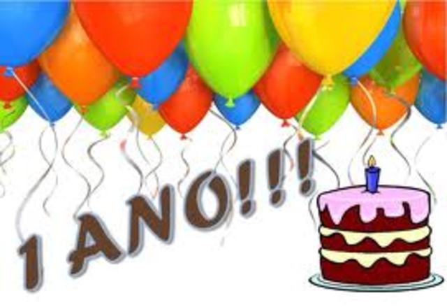 Quando fiz 1 ano