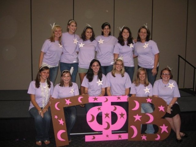 Initiated into Gamma Phi Beta