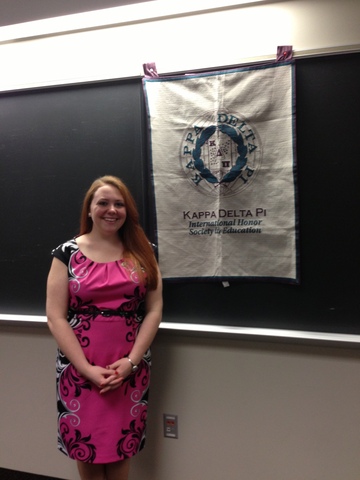 Initiated into Kappa Delta Pi