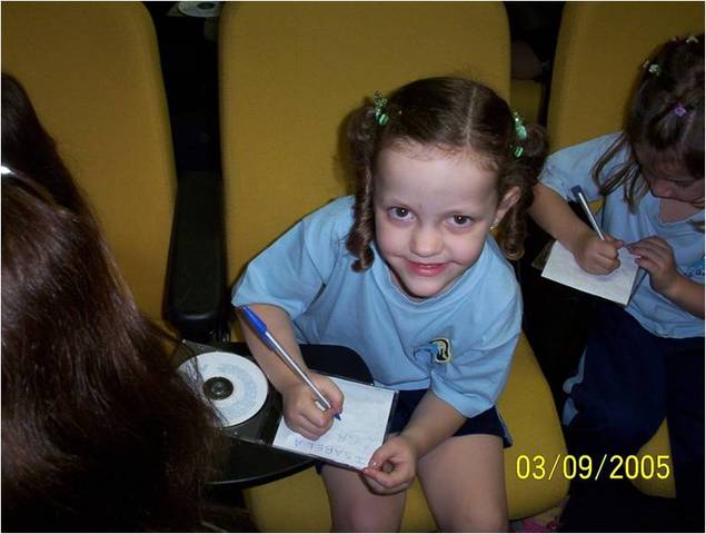 Isabela aprendeu a escrever