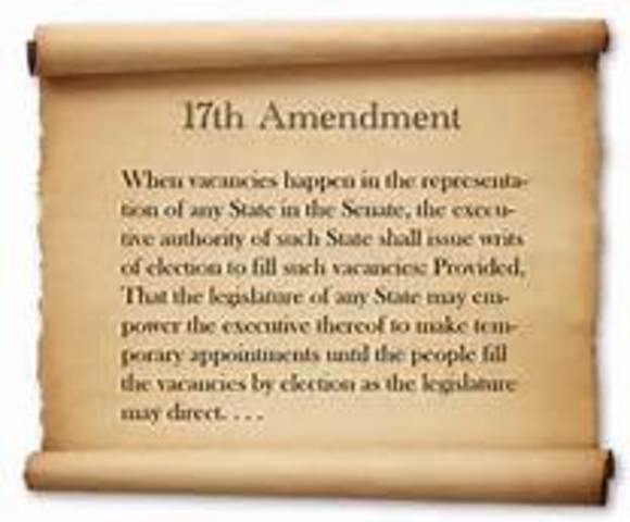 Ratification of the 17th Amendment